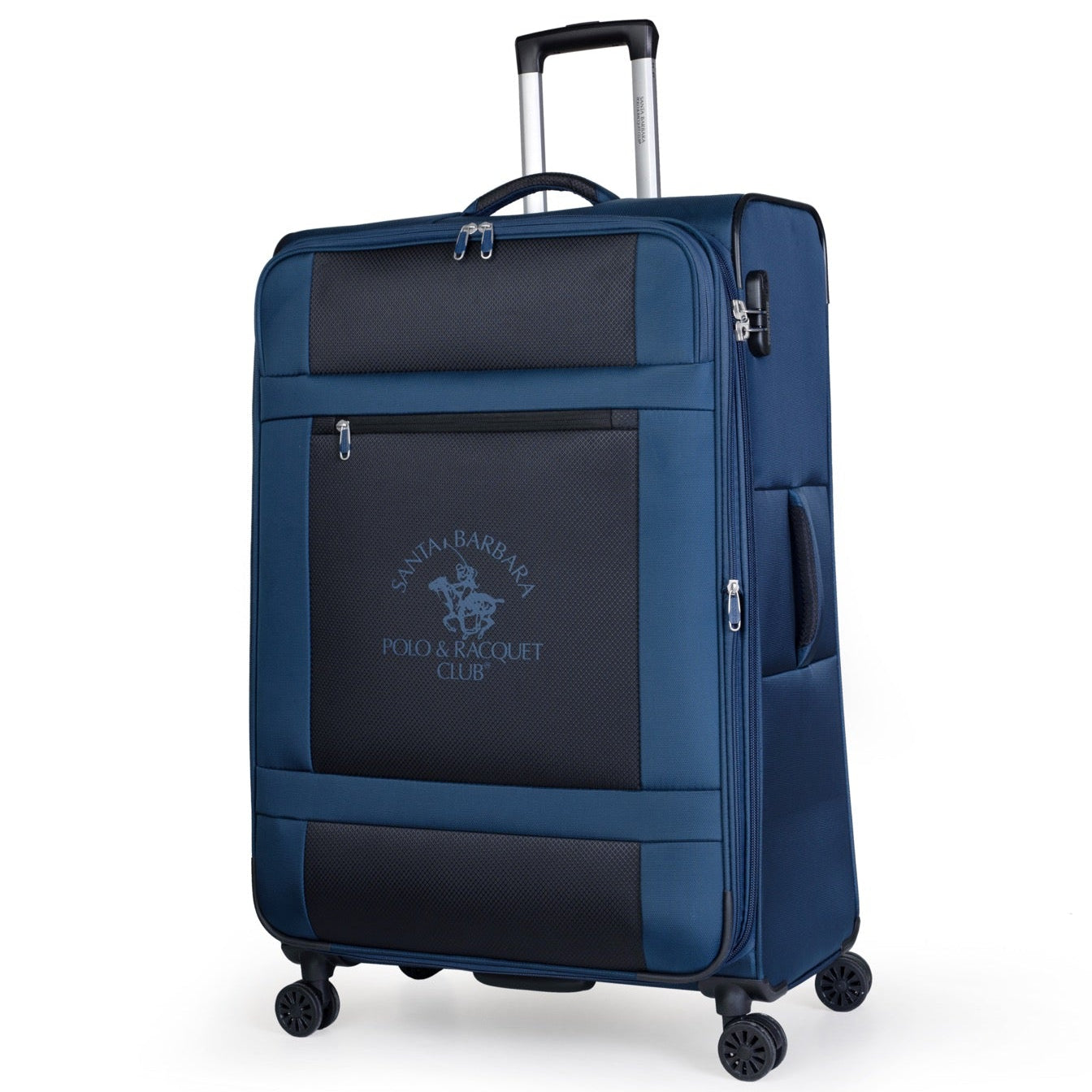 מזוודה בינונית אופנתית מתרחבת בד "25 דגם LOS ANGELES מבית המותג היוקרה POLO CLUB