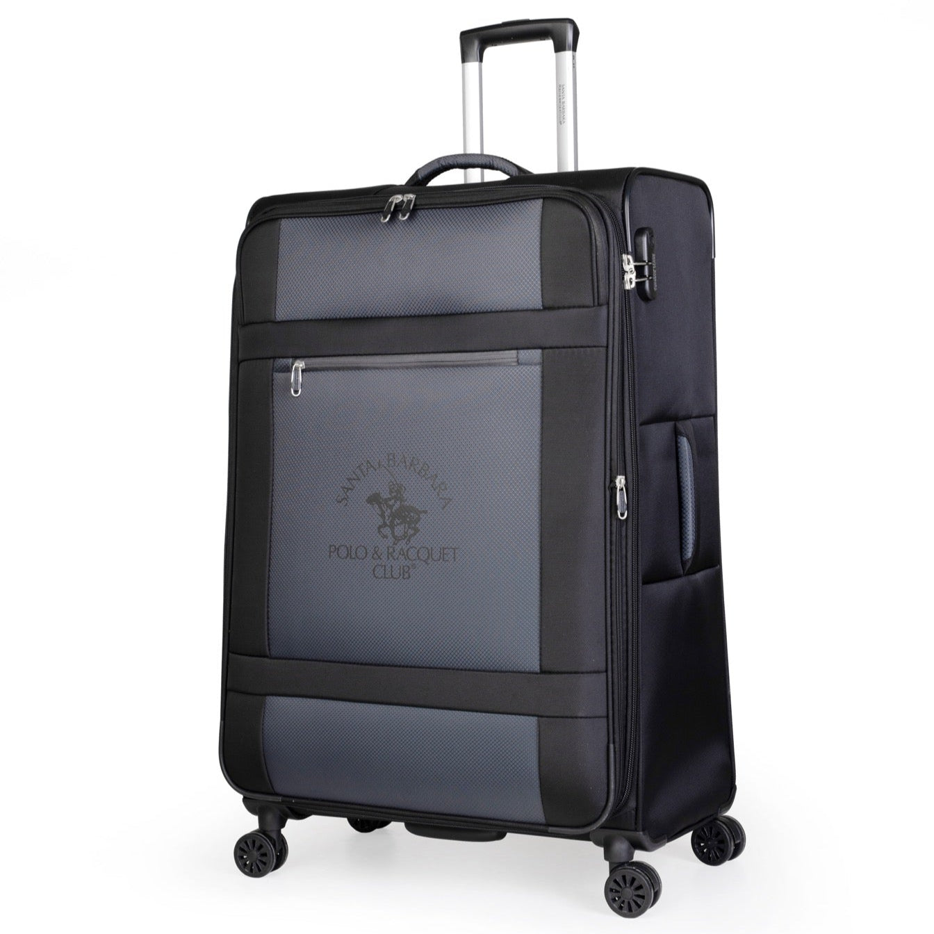 מזוודה בינונית אופנתית מתרחבת בד "25 דגם LOS ANGELES מבית המותג היוקרה POLO CLUB