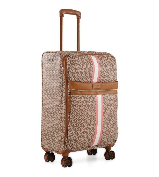 מזוודה בד טרולי עליה למטוס 20" אופנתית מבית מעצבת העל Donna Karan DKNY דגם SIGNATURE 636