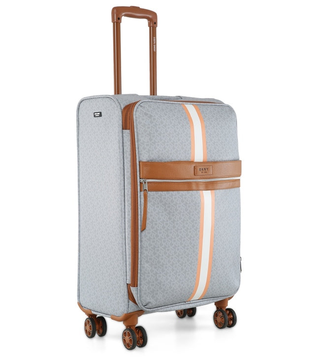 מזוודה בד טרולי עליה למטוס 20" אופנתית מבית מעצבת העל Donna Karan DKNY דגם SIGNATURE 636