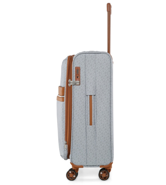 מזוודה בד טרולי עליה למטוס 20" אופנתית מבית מעצבת העל Donna Karan DKNY דגם SIGNATURE 636