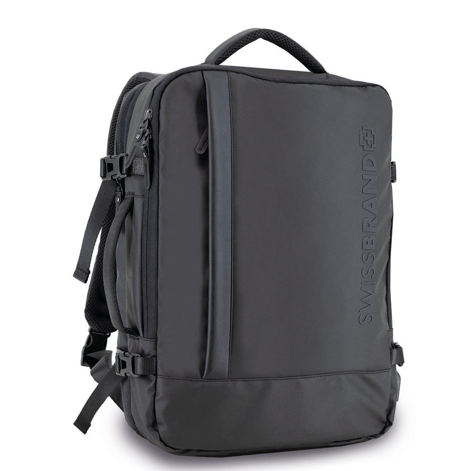 תיק גב וצד יוקרתי חכם עם תא ללפטופ עד ״17 מבית המותג השוויצרי Swissbrand דגם Millwall