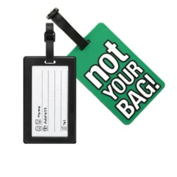 זוג תגי שם למזוודה