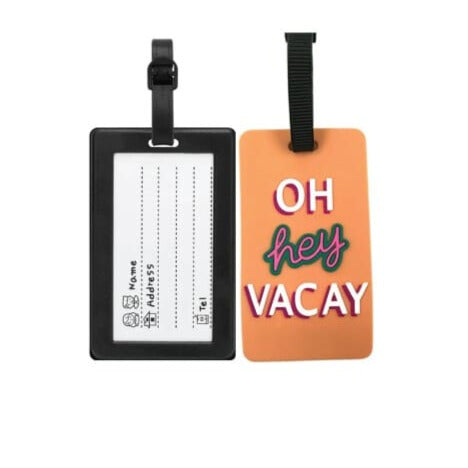 זוג תגי שם למזוודה