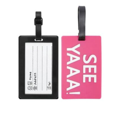 זוג תגי שם למזוודה