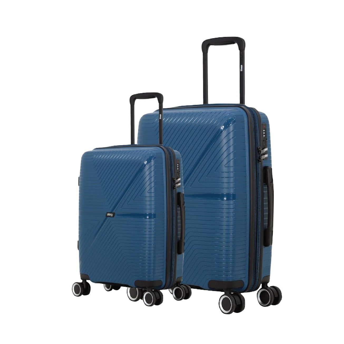 סט 2 מזוודות 20+28 מחומר בלתי שביר PP דגם LYNX מבית GIPRO NAVY