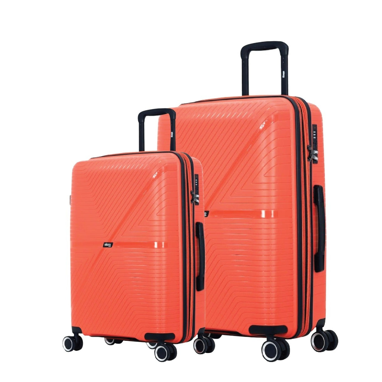 סט 2 מזוודות 20+28 מחומר בלתי שביר PP דגם LYNX מבית GIPRO