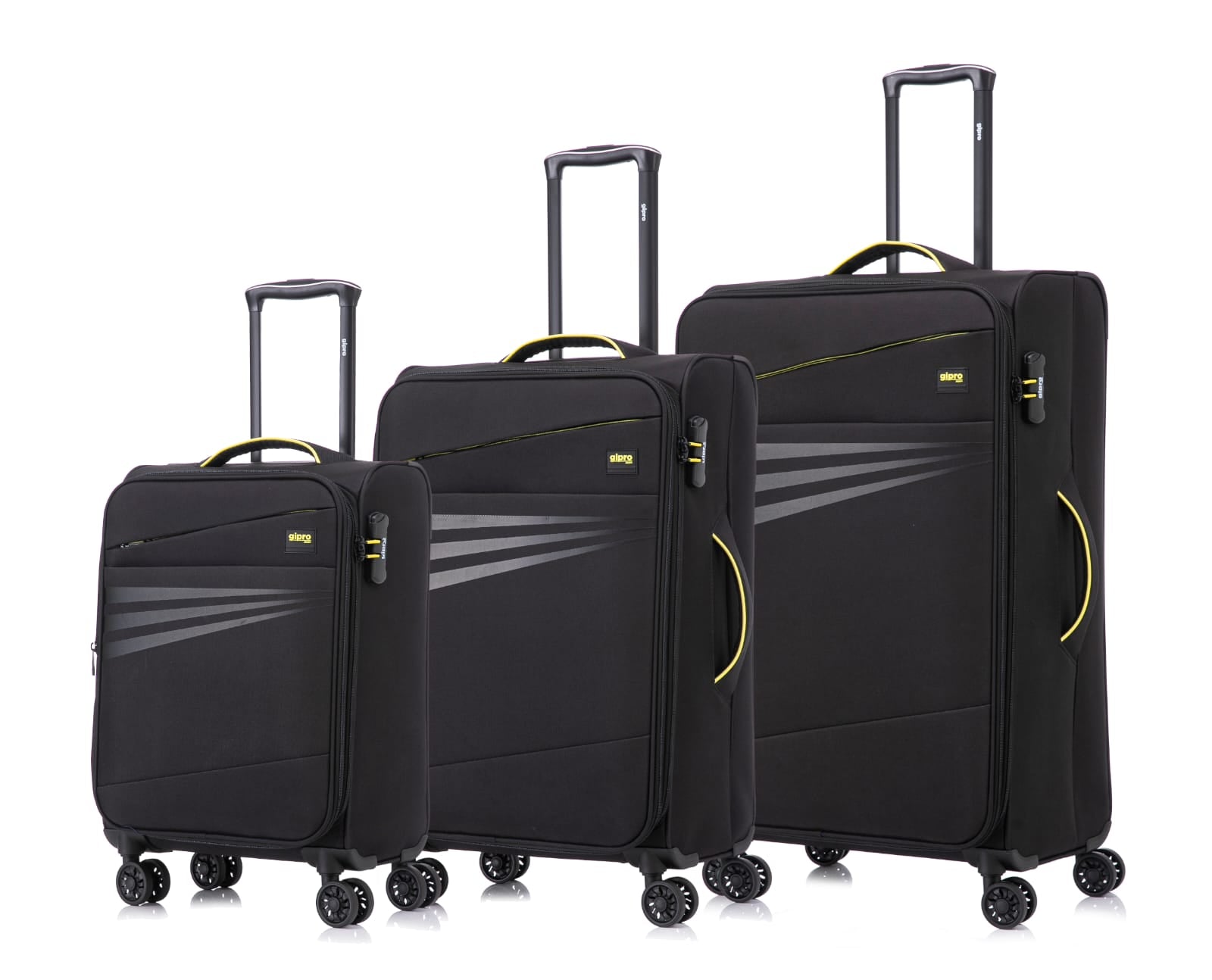 סט 3 מזוודות בד דגם OSAKA מבית המותג GIPRO JAPAN 2.0