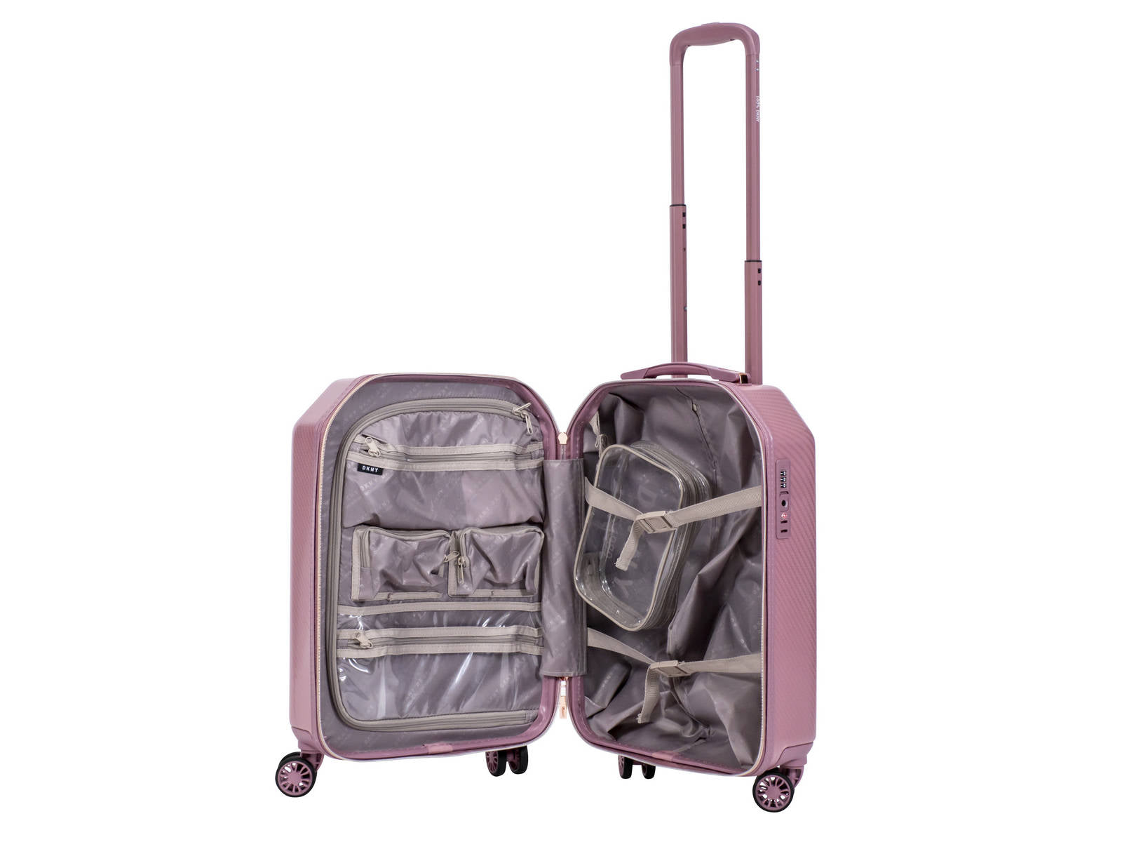 מזוודה קטנה טרולי עליה למטוס 20" אופנתיות מבית מעצבת העל Donna Karan DKNY דגם ALLURE 2.0