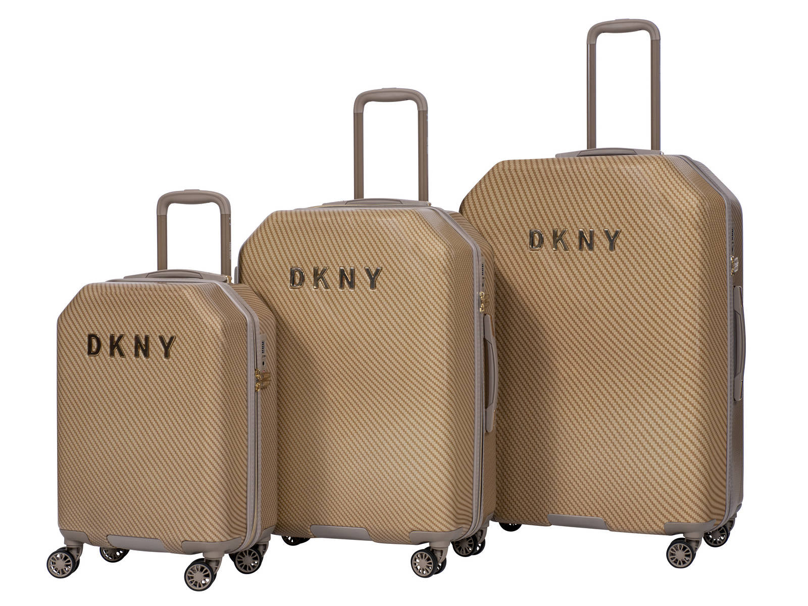 סט 3 מזוודת אופנתיות מבית מעצבת העל Donna Karan DKNY דגם ALLURE 2.0