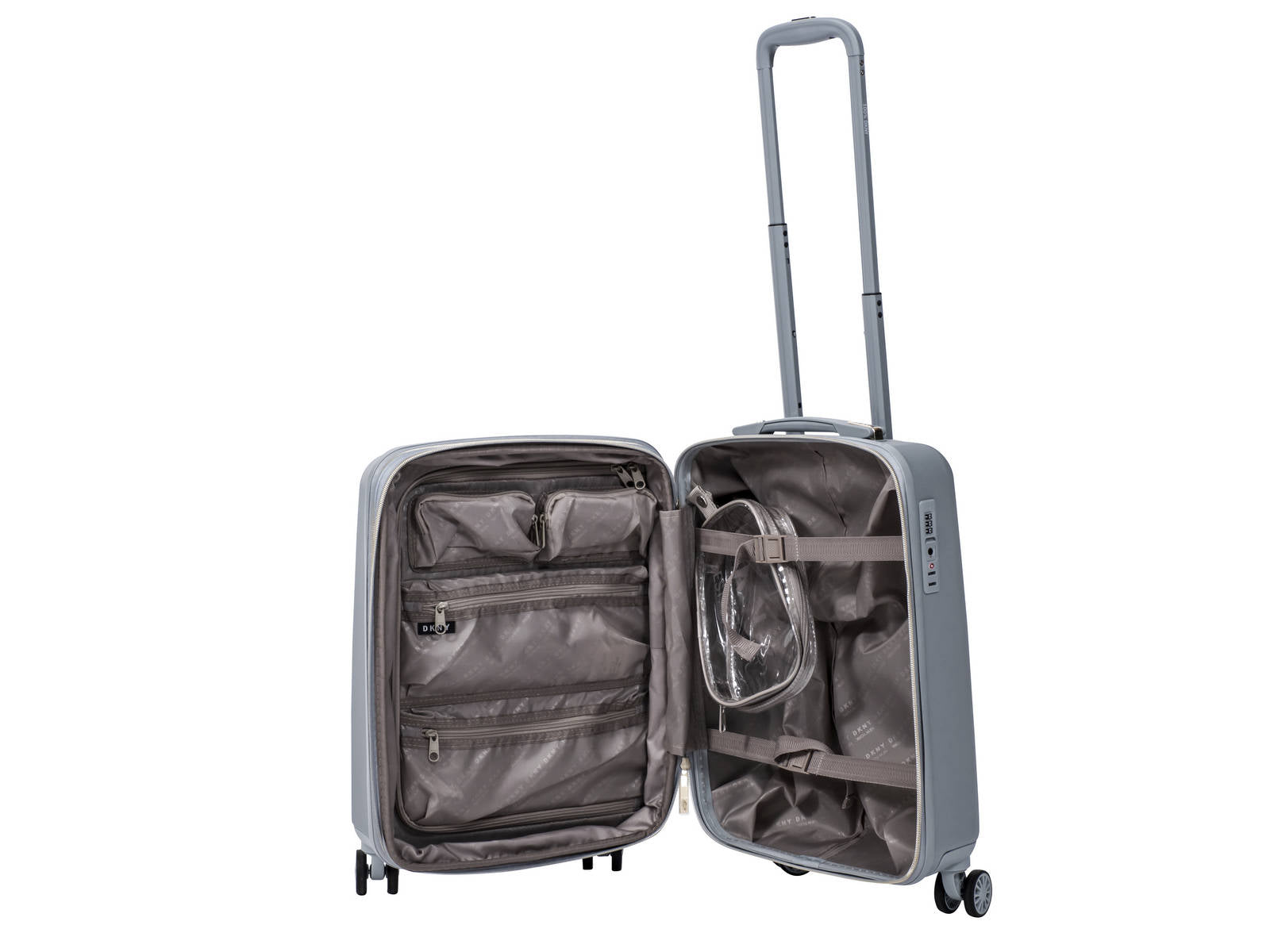 מזוודה קטנה טרולי עליה למטוס 20" אופנתית מבית מעצבת העל Donna Karan DKNY דגם SIX FOUR ONE