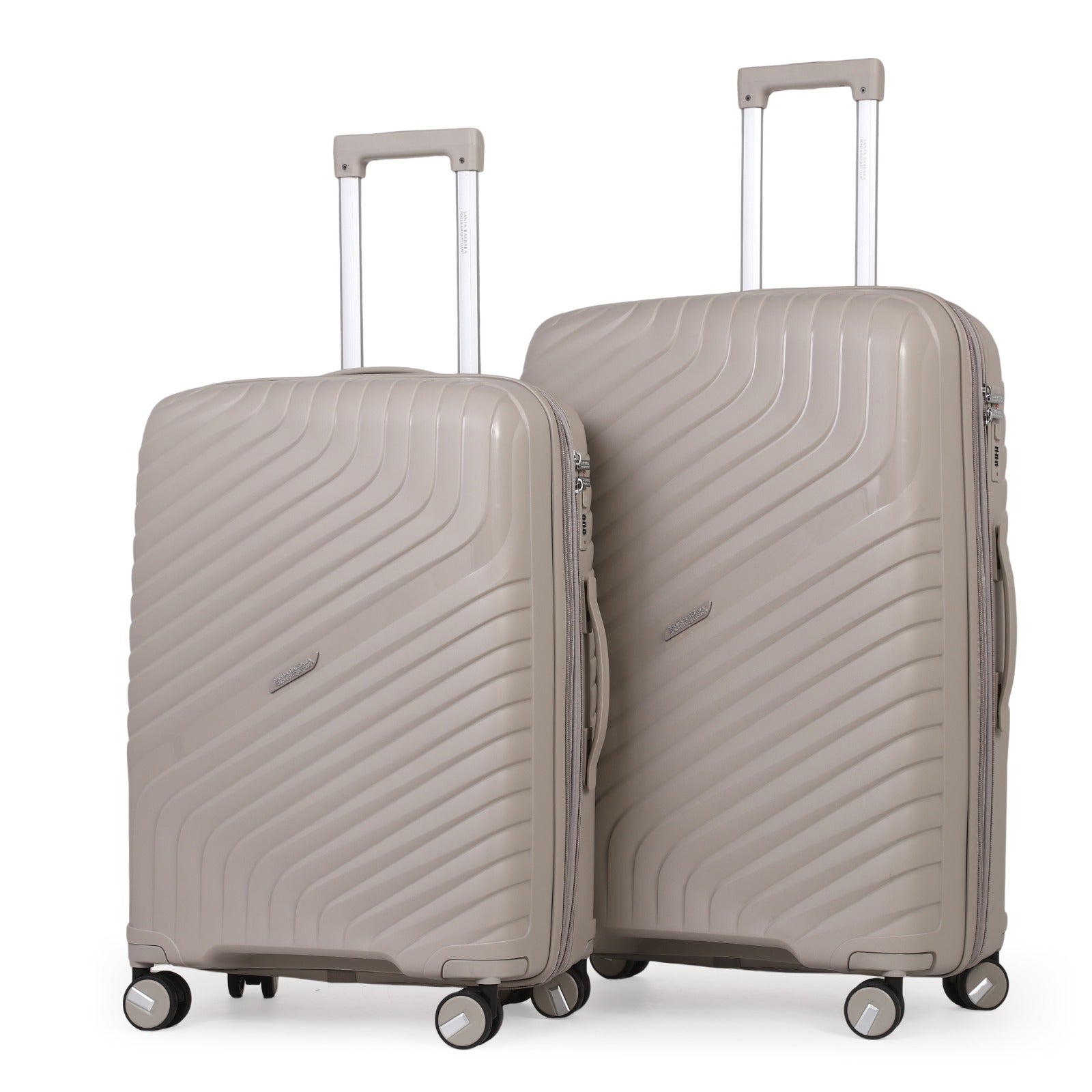 זוג מזוודות קשיחות בלתי שבירות PP דגם STAMFORD מבית המותג היוקרתי POLO CLUB - 28',24'