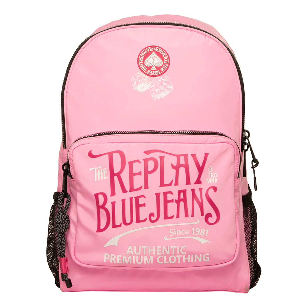 תיק גב ורוד אופנתי לנוער מבית Replay דגם FU3159 PINK