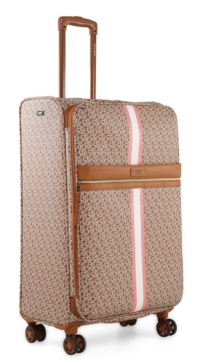 ✮✮בלעדי בישראל✮✮ מזוודה בד בינונית 24" אופנתית מבית מעצבת העל Donna Karan DKNY דגם SIGNATURE 636