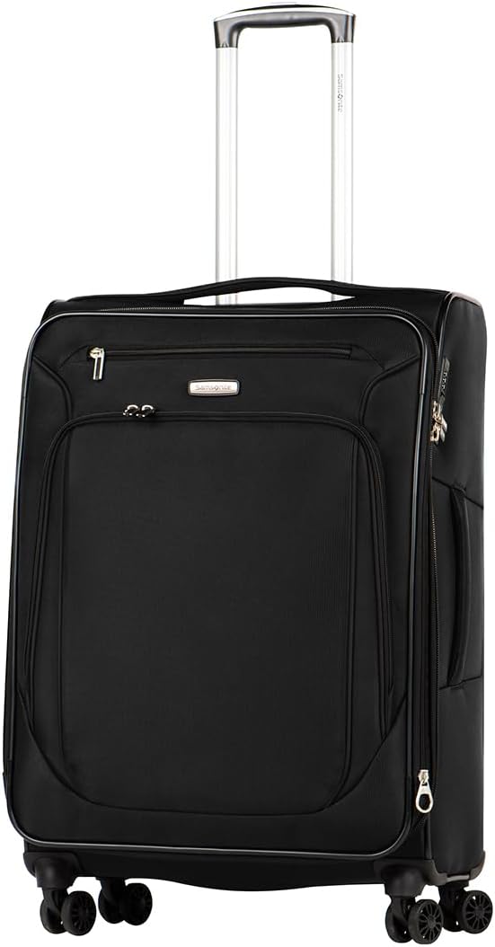 מזוודה בינונית בד ״25 מבית סמסונייט Samsonite דגם HYPERSPIN 25 EXP Spinner מזוודת בד בינונית 25״