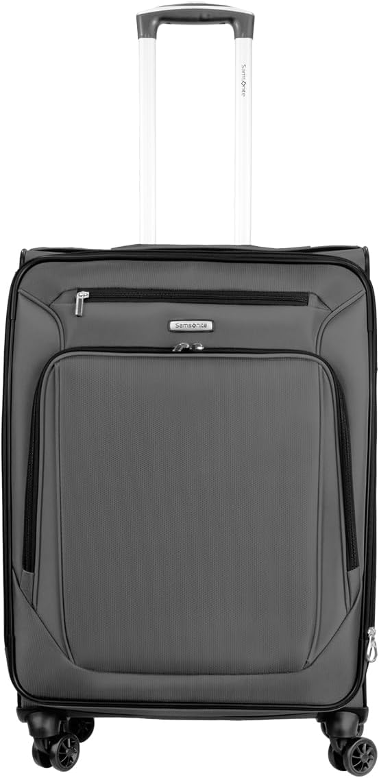 מזוודה בינונית בד ״25 מבית סמסונייט Samsonite דגם HYPERSPIN 25 EXP Spinner