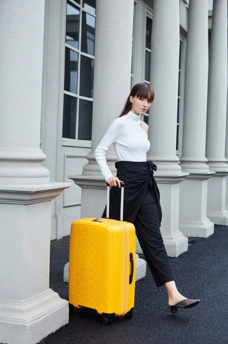 מזוודה טרולי עליה למטוס קשיחה 20" בלתי שבירה מסדרת הפרימיום מבית היוקרה VERAGE דגם DIAMOND המפואר