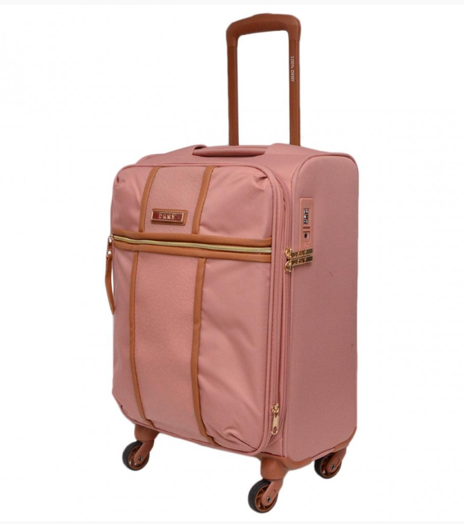 מזוודה בד קטנה עליה למטוס 20" אופנתית מבית מעצבת העל Donna Karan DKNY דגם AUTOGRAPH 421