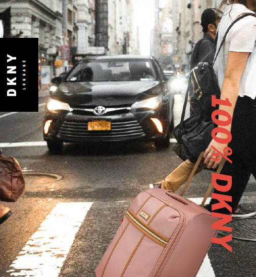 ✮✮ מזוודה בד גדולה 28" קלה ואופנתית מבית מעצבת העל Donna Karan DKNY דגם AUTOGRAPH 421