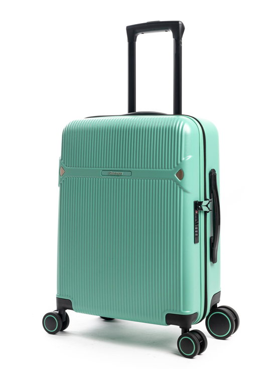 מזוודה קטנה טרולי 20" עליה למטוס קשיחה פרימיום מבית היוקרה SLAZENGER דגם MILANO המפואר צבע מנטה