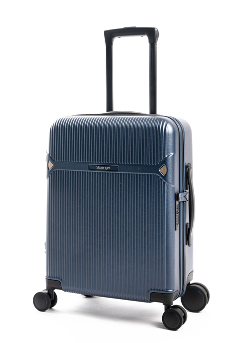 מזוודה קטנה טרולי 20" עליה למטוס קשיחה פרימיום מבית היוקרה SLAZENGER דגם MILANO המפואר צבע נייבי