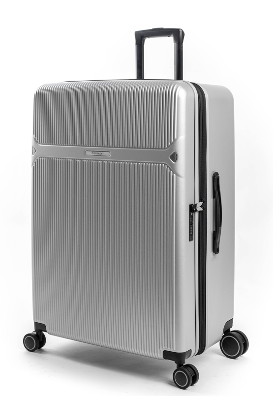 מזוודה בינונית קשיחה 24" פרימיום מבית היוקרה SLAZENGER כסף
