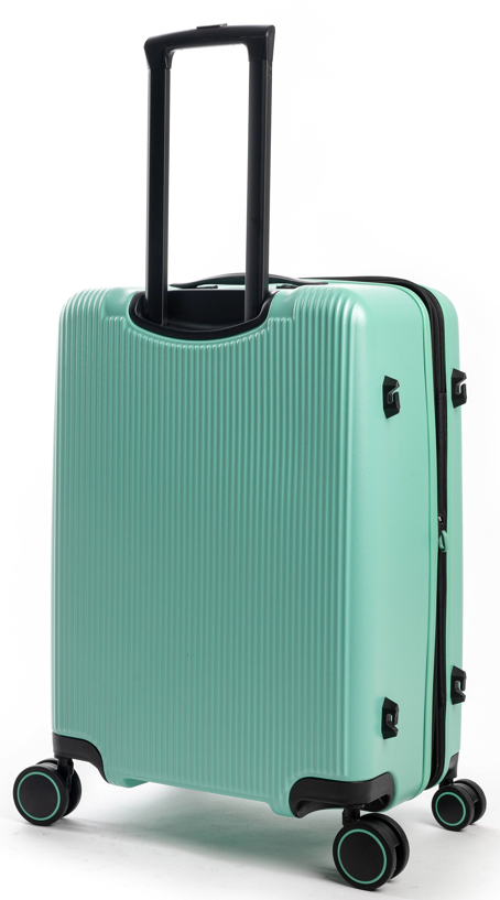 מזוודה בינונית קשיחה 24" פרימיום מבית היוקרה SLAZENGER מנטה מבט מאחור