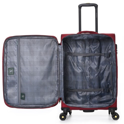 מזוודה בד בינונית 24" בעיצוב קלאסי מבית המותג POLO CLUB  דגם ATLANTA