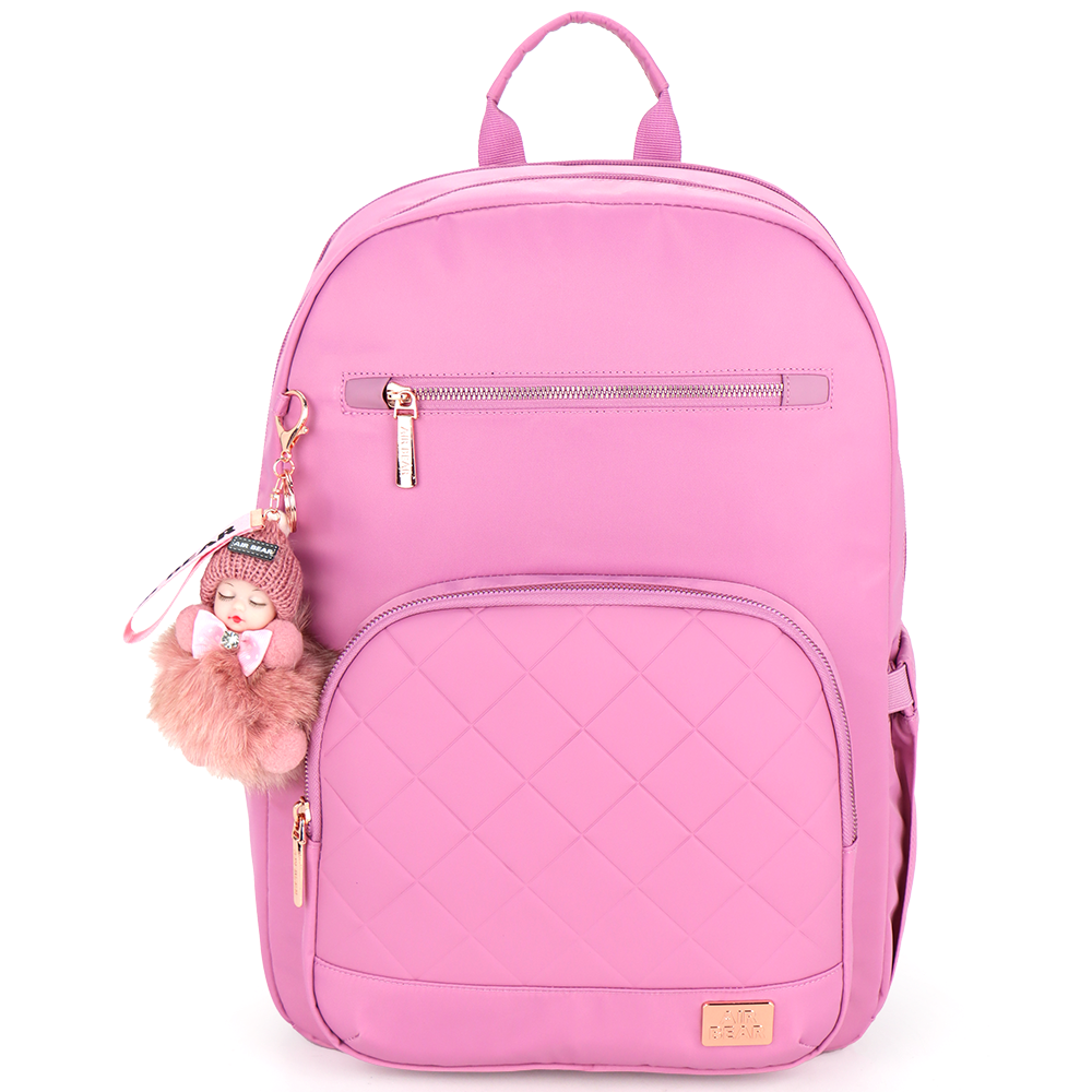 תיק גב חצי אורטופדי לבית הספר Soft Glam מבית Air Bear צבע ורוד