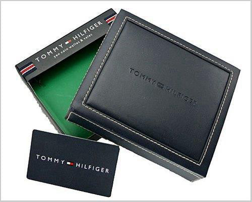 ארנק לגבר עור איטלקי כרטיסים מקורי + תא למטבעות מבית המותג  TOMMY HILFIGER דגם TH-028
