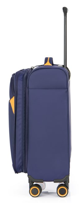 מזוודת בד סופרלייט קלה במיוחד מבט מהצד