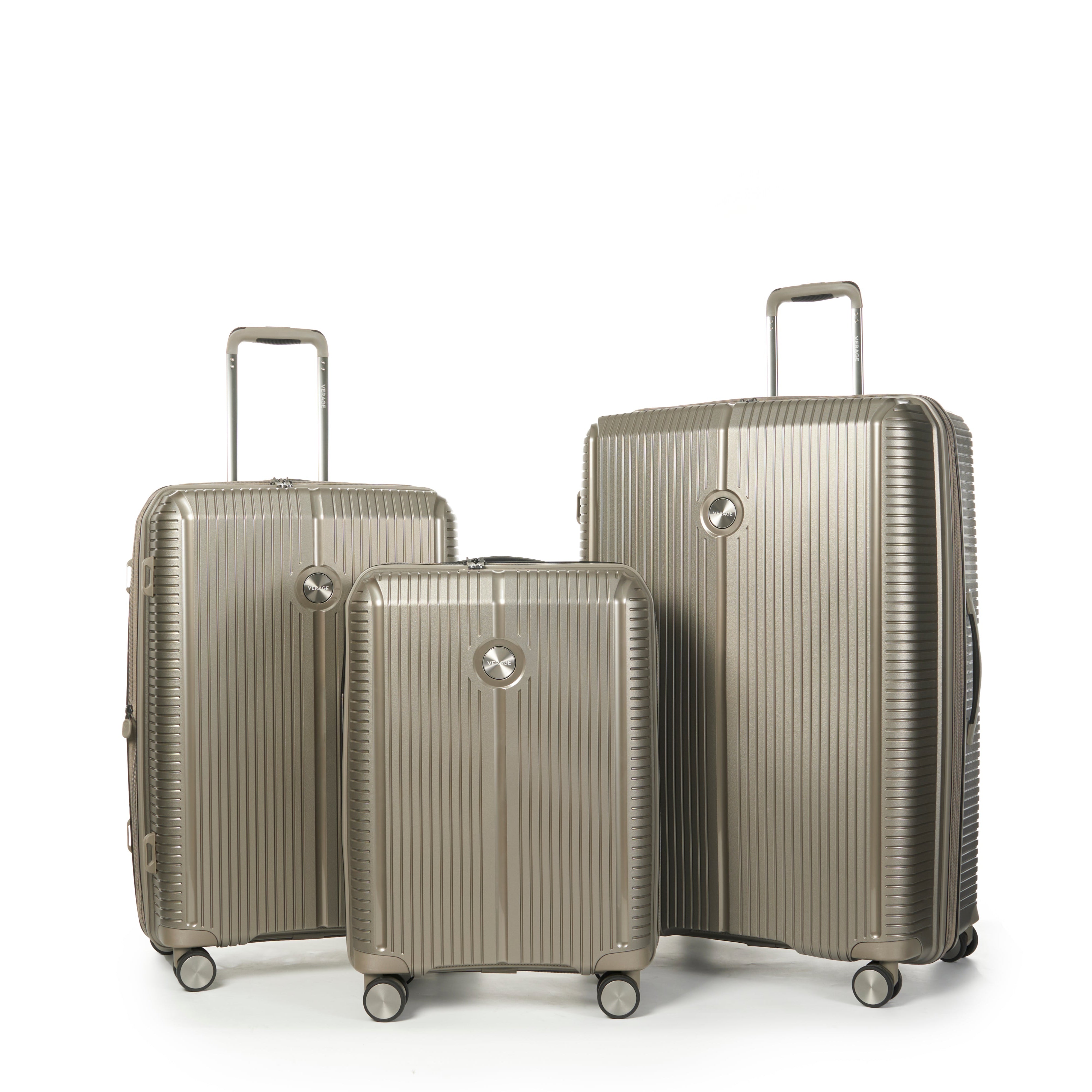 סט שלישיית מזוודות פרימיום קשיחות מהסדרה עטורת הפרסים מבית VERAGE דגם ROME