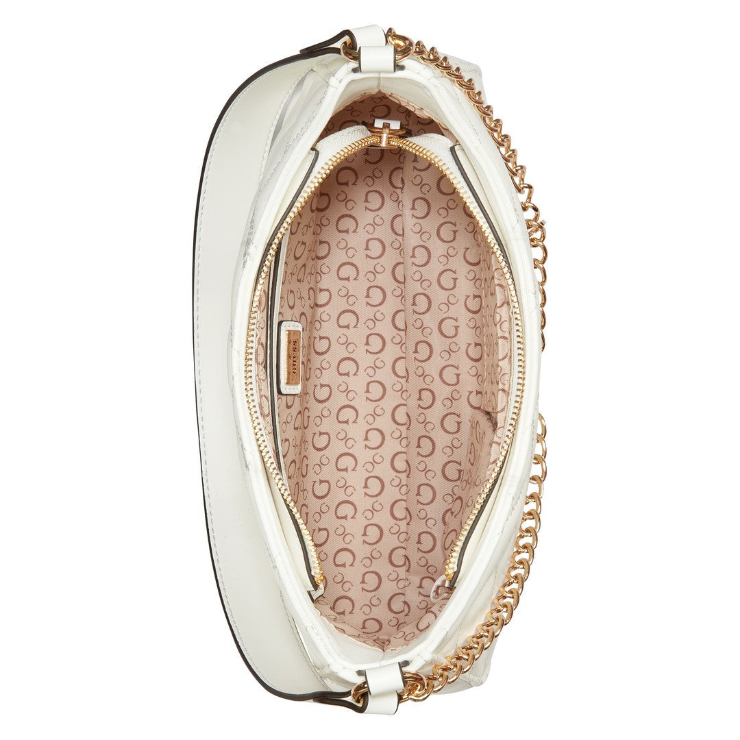 תיק צד אלגנטי ואופנתי דגם Tana Top Zip Shoulder מבית מותג האופנה העולמי GUESS