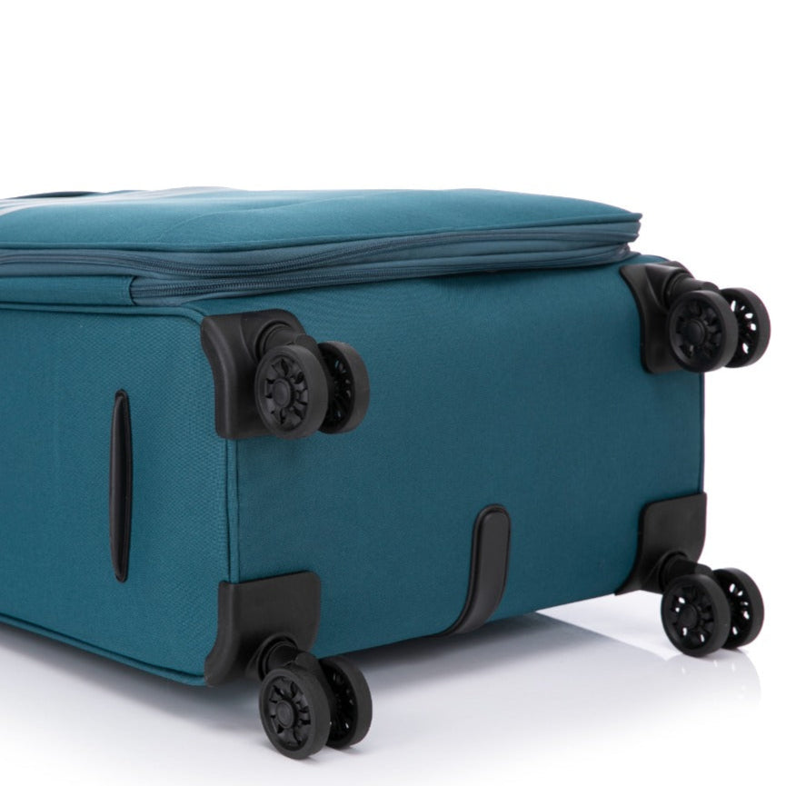 סט מזוודות בד איכותיות וקלות משקל דגם Eco Spiner מבית המותג SWISS SKY