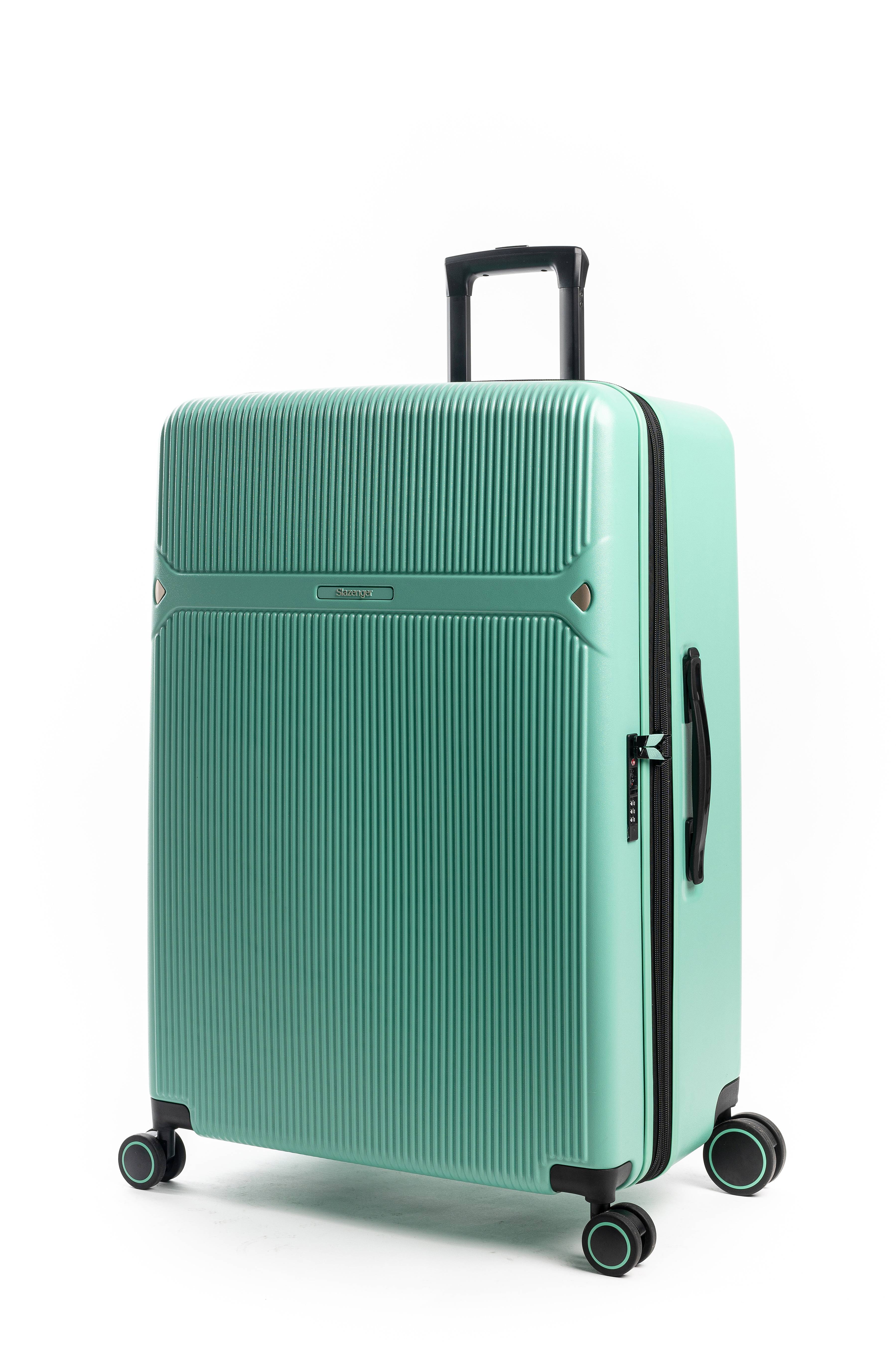 מזוודה בינונית קשיחה 24" פרימיום מבית היוקרה SLAZENGER מנטה