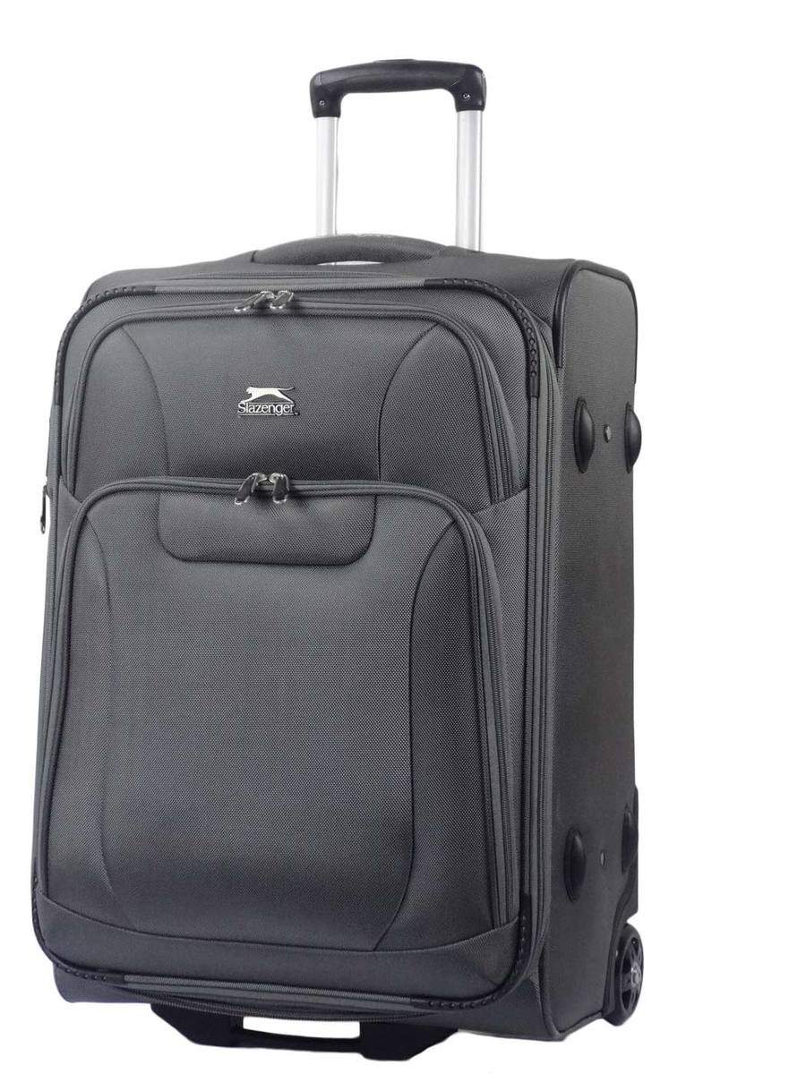 מזוודת טרולי עליה למטוס מבד 2 גלגלים 20" קטנה דגם LINCOLN מבית היוקרה Slazenger