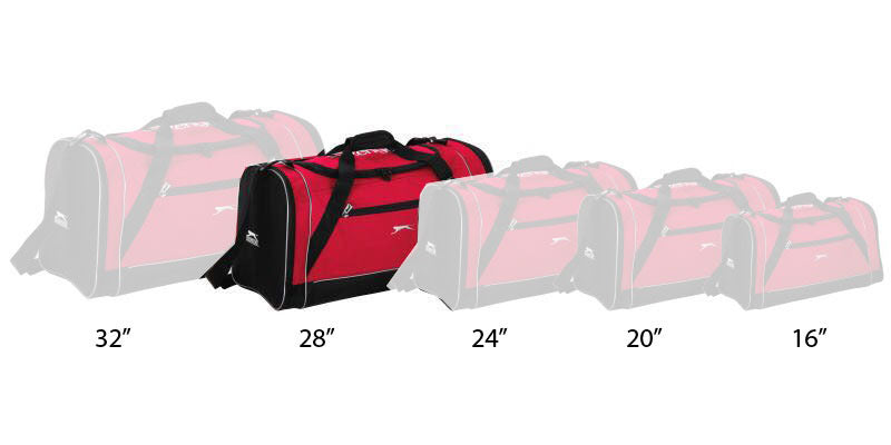 תיק ספורט וטיולים מבית SLAZENGER בחמישה גדלים שונים 16"-32"