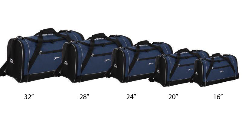 תיק ספורט וטיולים מבית SLAZENGER בחמישה גדלים שונים 16"-32"