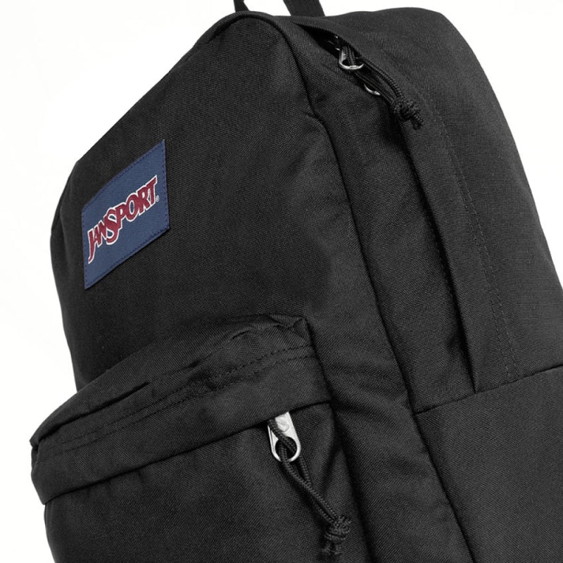 תיק גב בית ספר דגם CROSS TOWN מבית המותג Jansport - שחור זווית