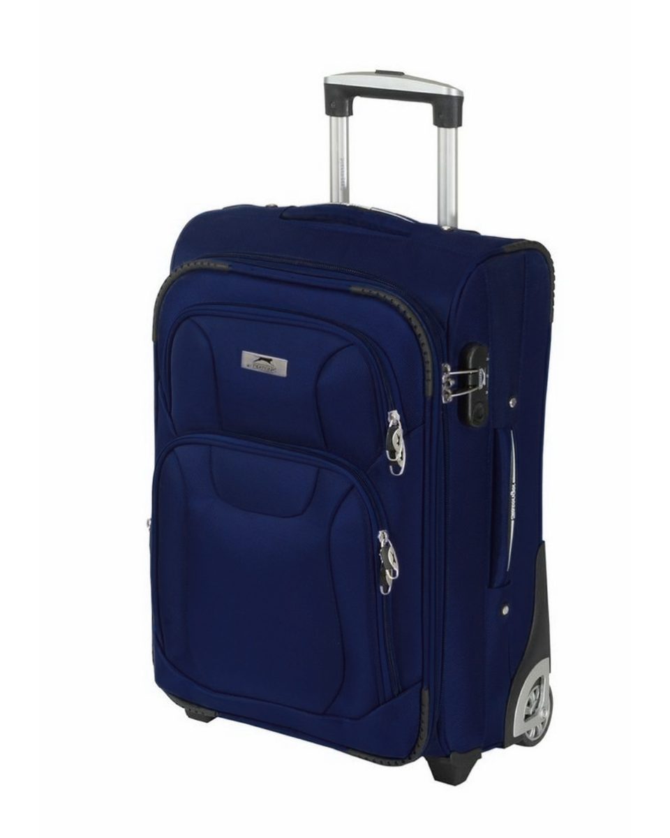 מזוודת טרולי עליה למטוס מבד 2 גלגלים 20" קטנה דגם LINCOLN מבית היוקרה Slazenger