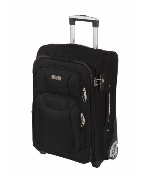 מזוודת טרולי עליה למטוס מבד 2 גלגלים 20" קטנה דגם LINCOLN מבית היוקרה Slazenger