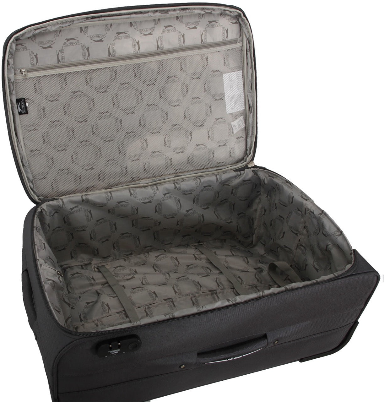 מזוודת טרולי עליה למטוס מבד 2 גלגלים 20" קטנה דגם LINCOLN מבית היוקרה Slazenger