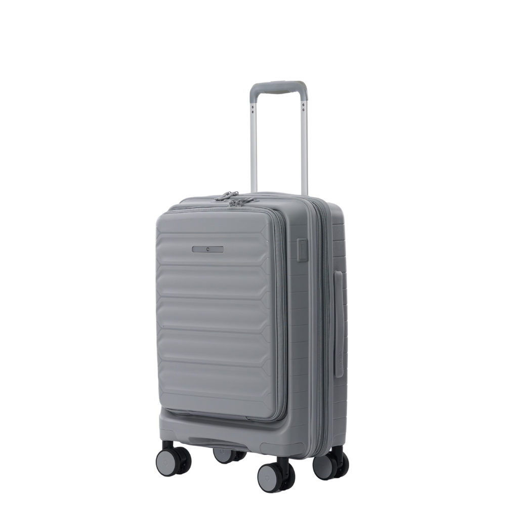 מזוודה טרולי עליה למטוס קשיחה ״20 בלתי שבירה עם פתיחה כפולה דגם Tenby Monti מבית היוקרה האנגלי VERAGE