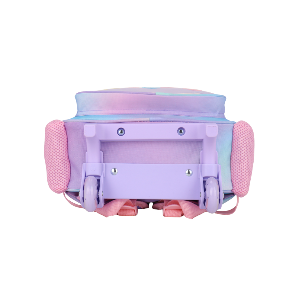 סט תיק גן עם טרולי מובנה 5 ב 1 דגם לב שקוף מסדרת Dreamland Trolly set מבית Marshmelo
