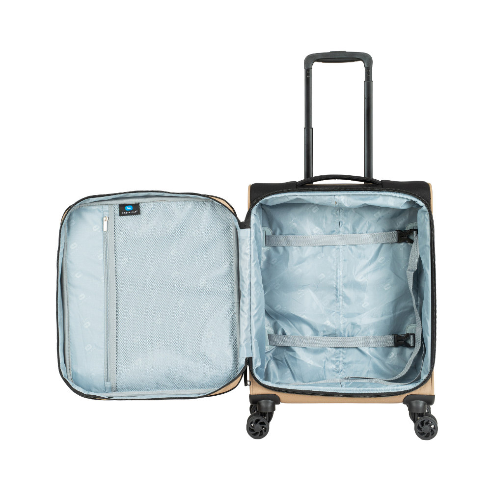 סט מזוודות בד מתרחבות אולטרא לייט ״28+״24+״20 מבית המותג ®CABIN FLY דגם SkyLite