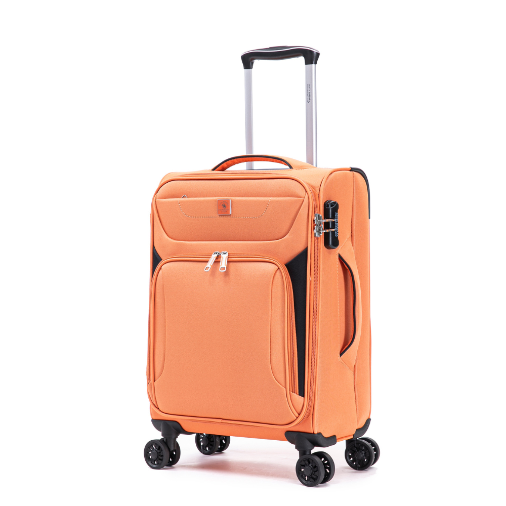 מזוודה בד קטנה עליה למטוס 19" רכה וקלה מבית POLO CLUB דגם Florida