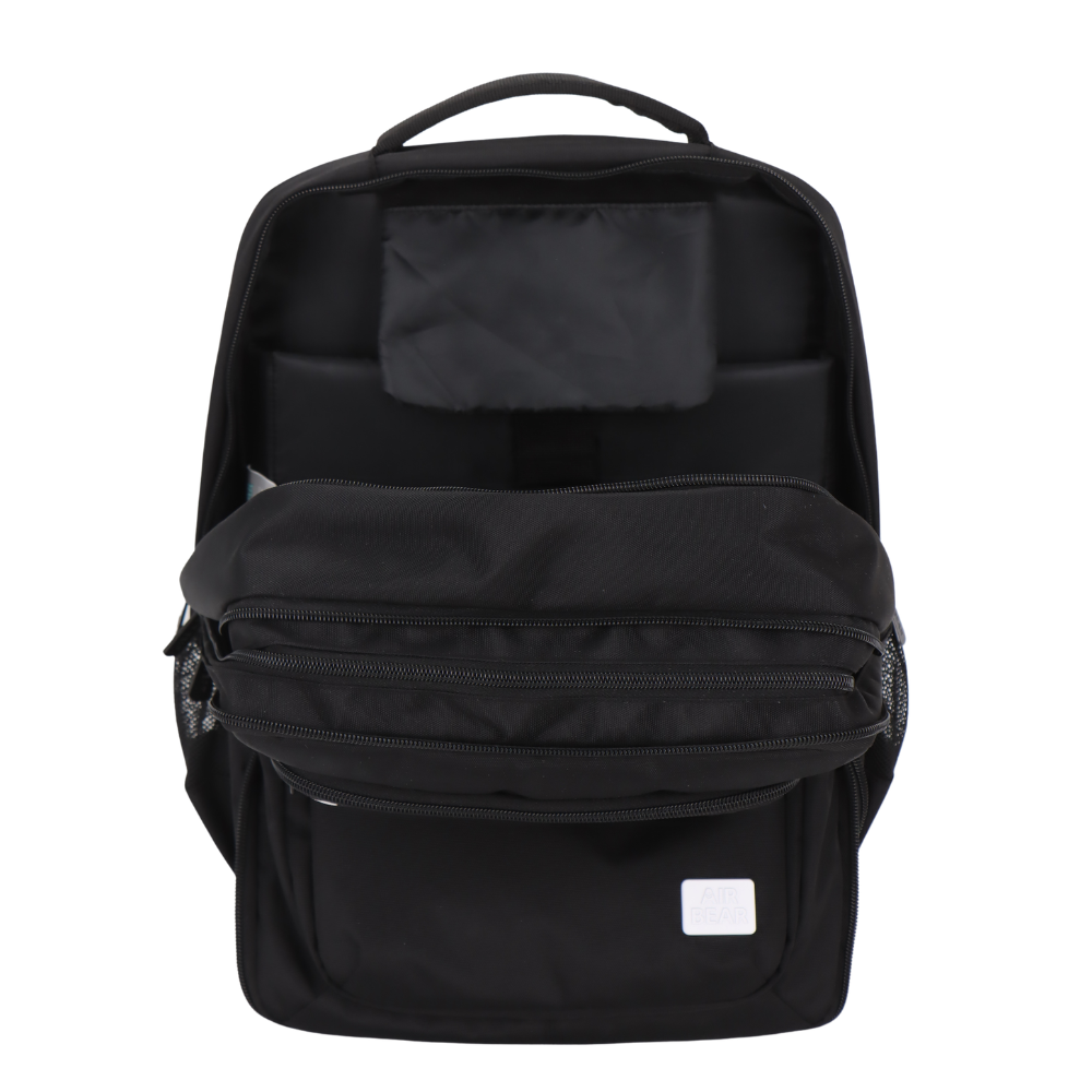 תיק גב מתרחב וקלמר דו תאי Urban Check מבית Air Bear