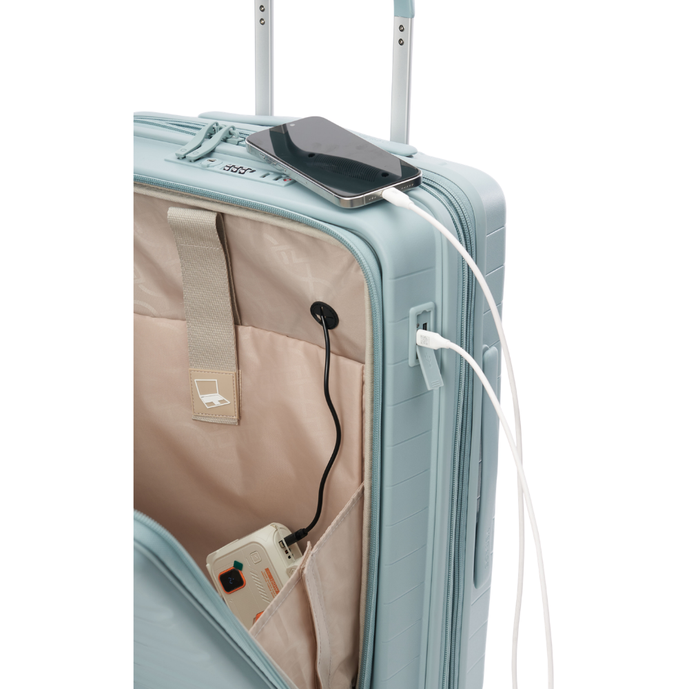 מזוודה טרולי עליה למטוס קשיחה ״20 בלתי שבירה עם פתיחה כפולה דגם Tenby Monti מבית היוקרה האנגלי VERAGE