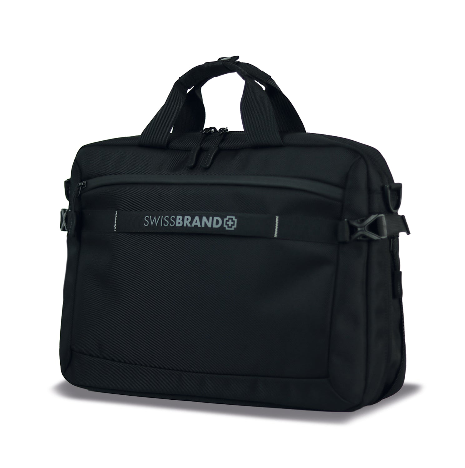 תיק יד עסקי עם תא ייעודי ללפטופ עד ״15.6 דגם davies מבית המותג השוויצרי swissbrand