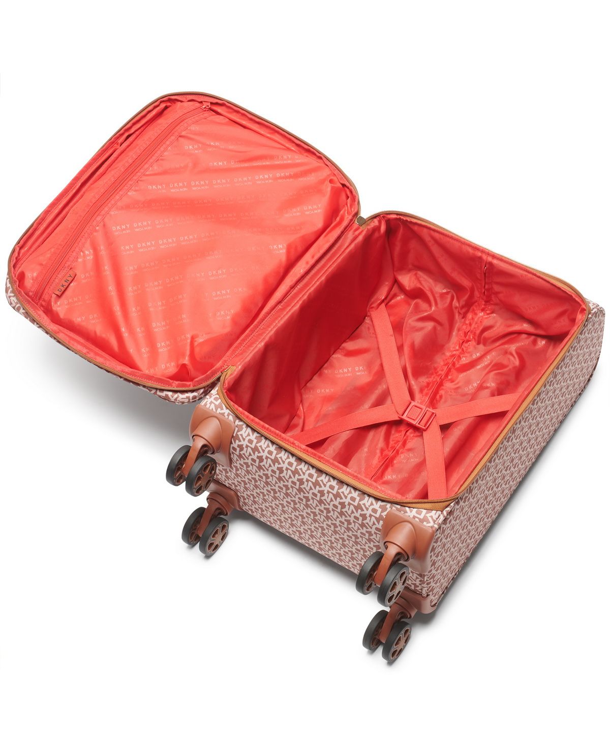 ✮✮ מזוודה בד קטנה עליה למטוס 20" אופנתית מבית מעצבת העל Donna Karan DKNY דגם SIGNATURE 636